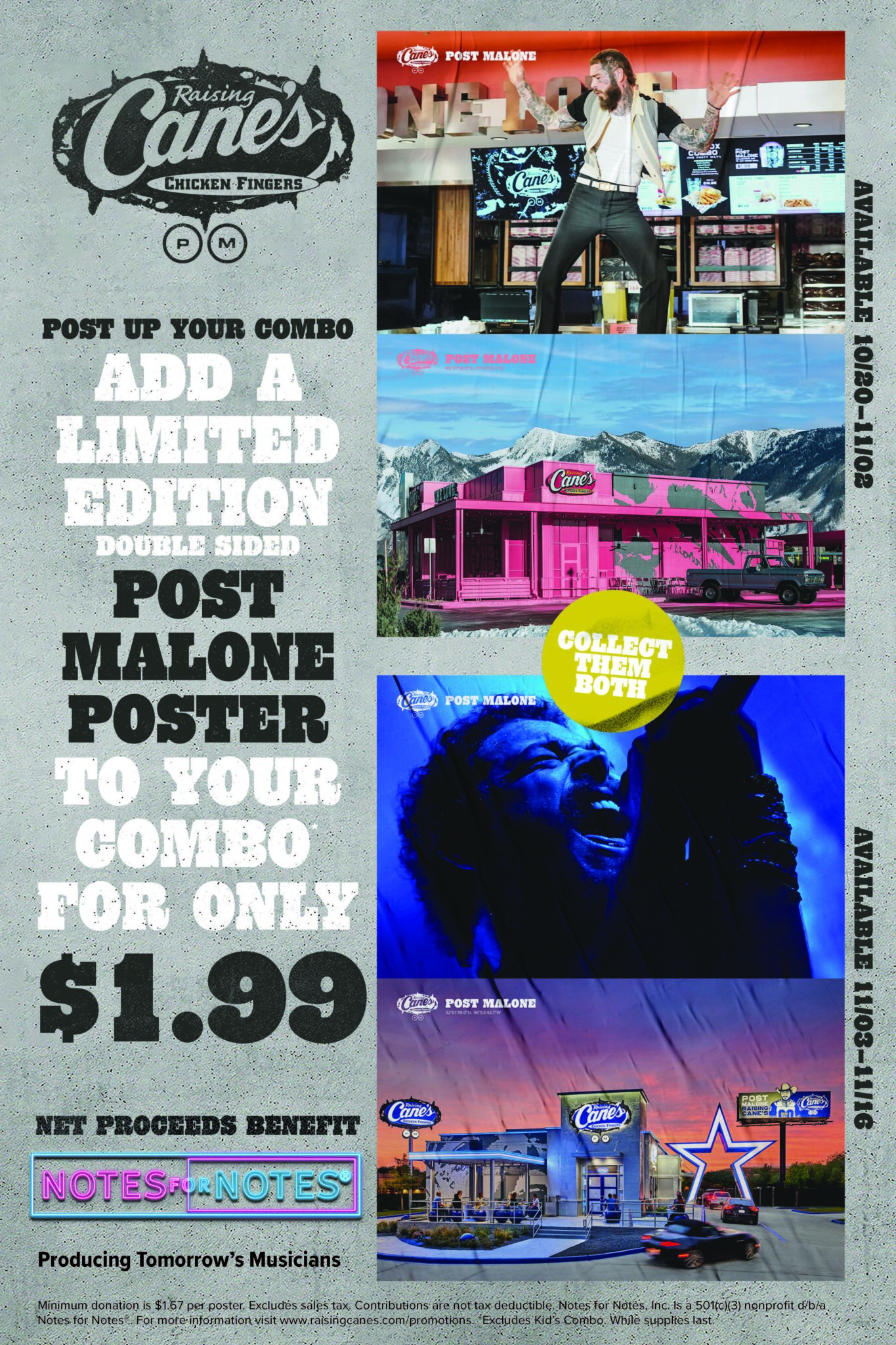 Collect, Eat, Repeat! Post Malone and Raising Cane’s Amplify