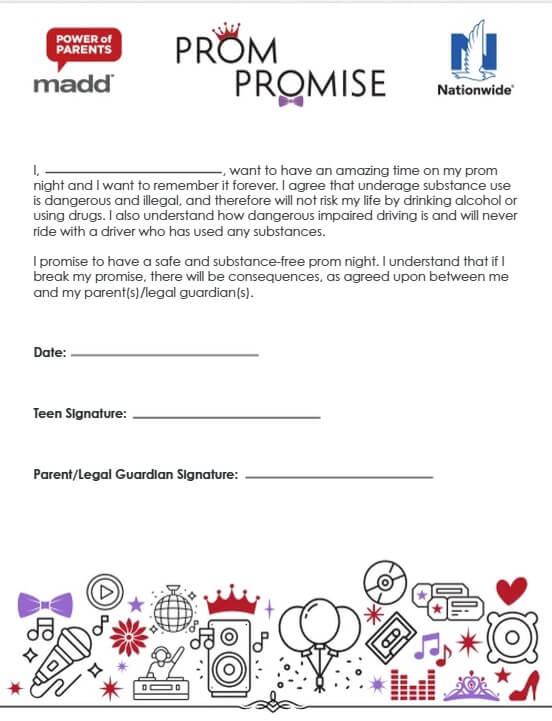 Prom Promise Program MADD and Nationwide Launch